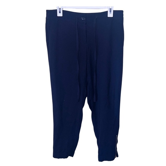 Ann Taylor LOFT Ankle Pants Dark Blue Zip Ankle Size 6 - Picture 1 of 13